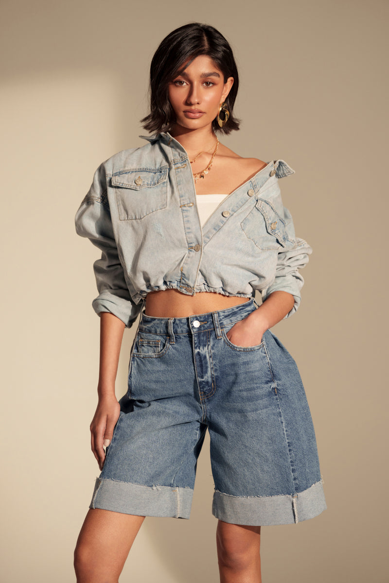 IGGY ADJUSTABLE DENIM JACKET