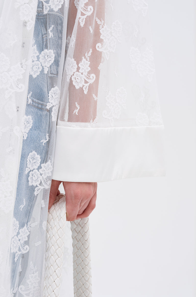 BORA BORA LACE DUSTER IN WHITE