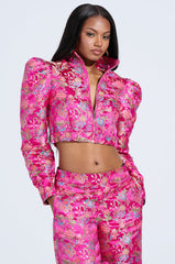 JULES BROCADE BOMBER