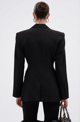 PERFECT FIT BLAZER IN BLACK