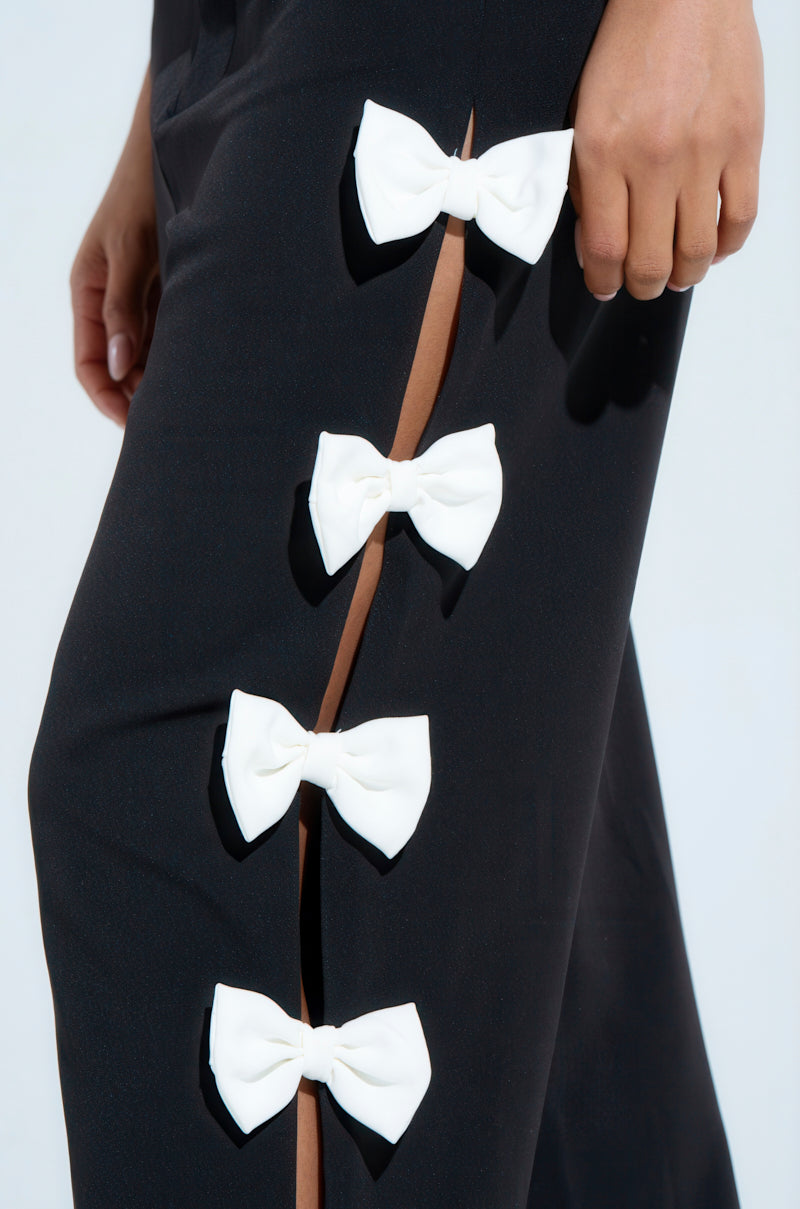 FEELING CUTE BOW DETAIL PANT