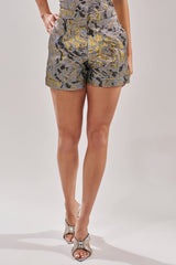 AMINA BROCADE SHORTS