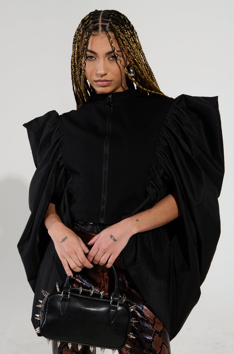 NOUVEAU RICHE EXAGGERATED SLEEVE BOMBER