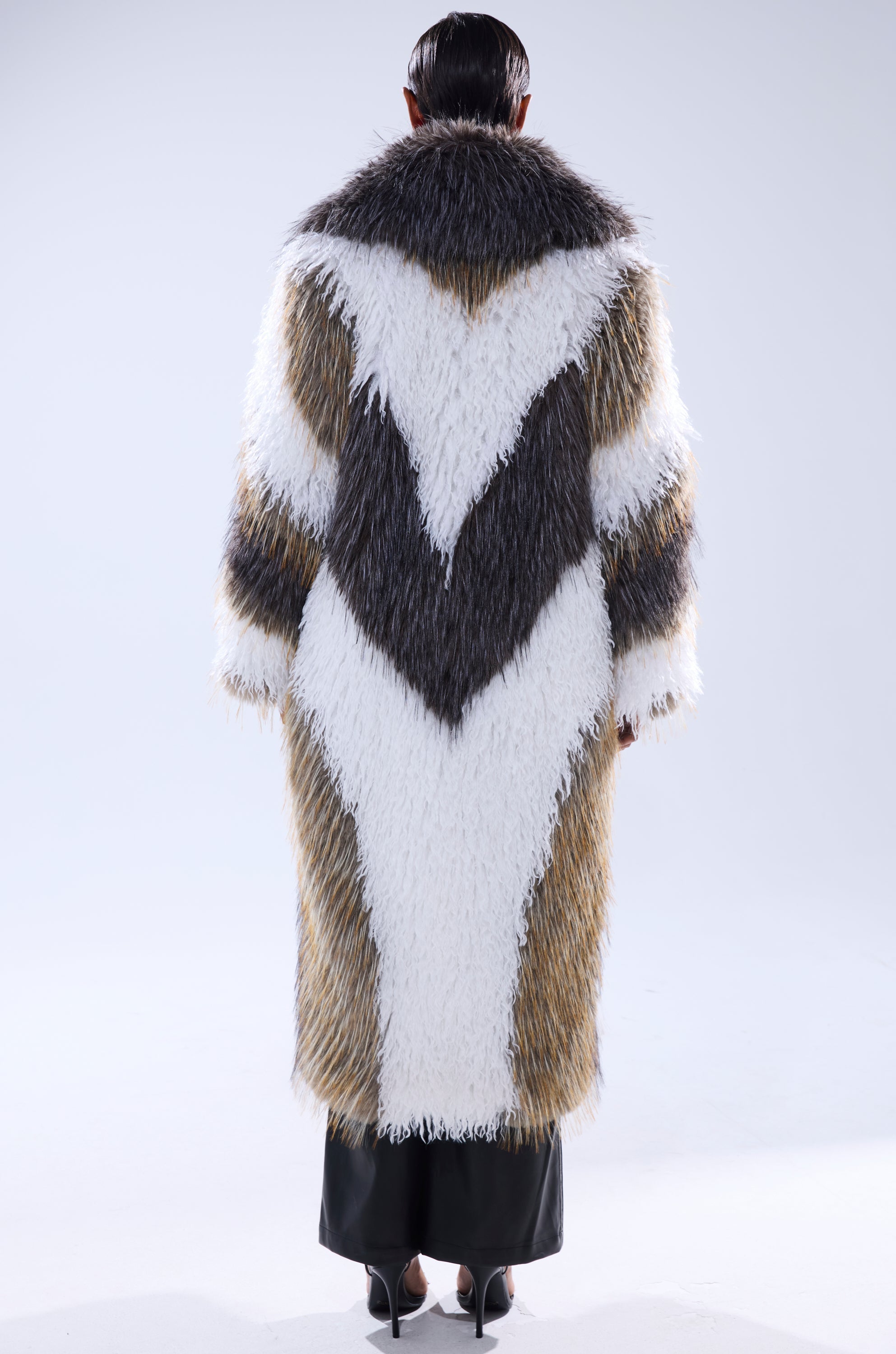 POISON IVY FAUX FUR COAT