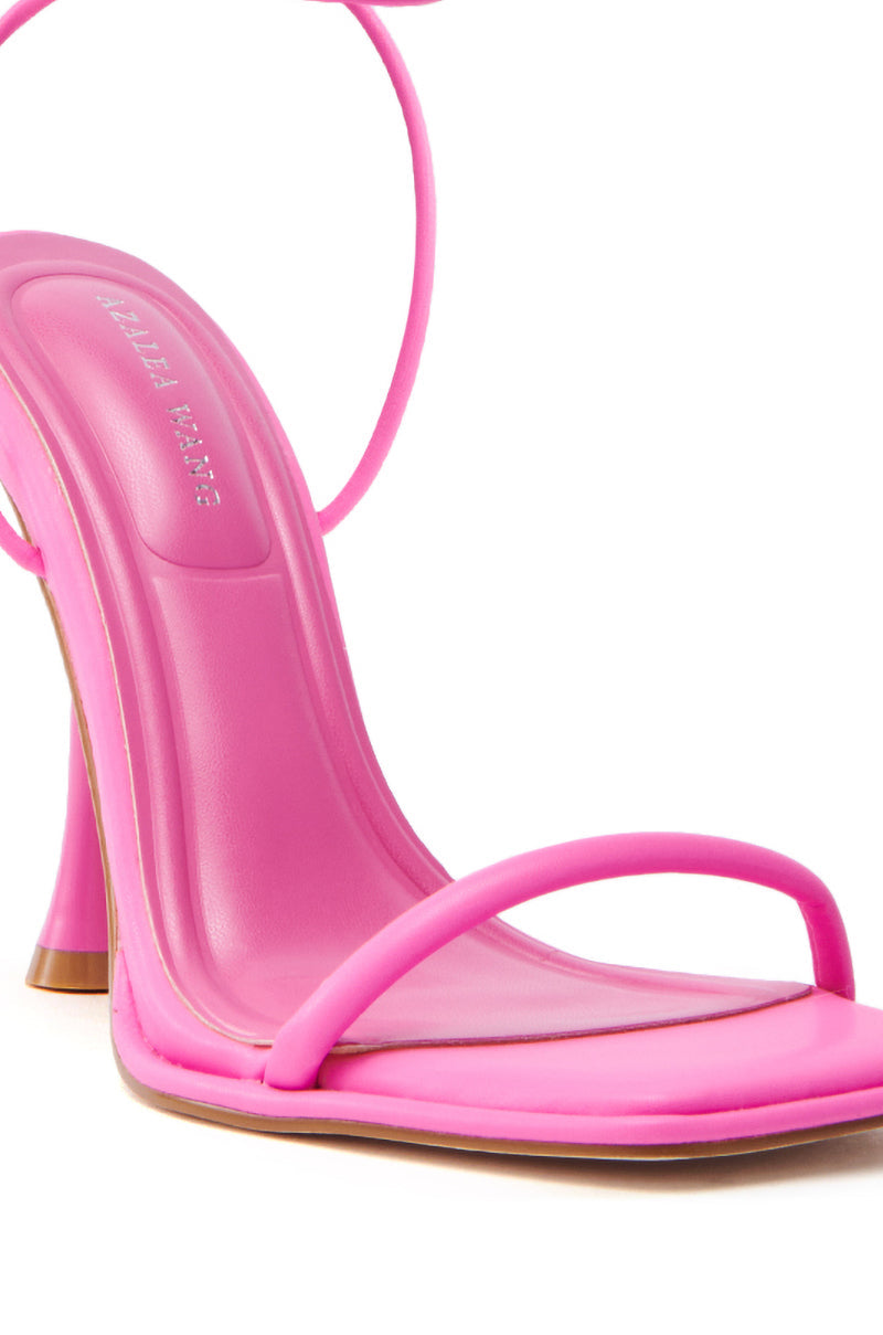 AZALEA WANG KOHINOOR PINK BOOTIE STILETTO