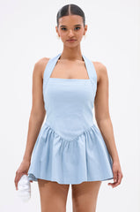 LAKIN HALTER MINI DRESS