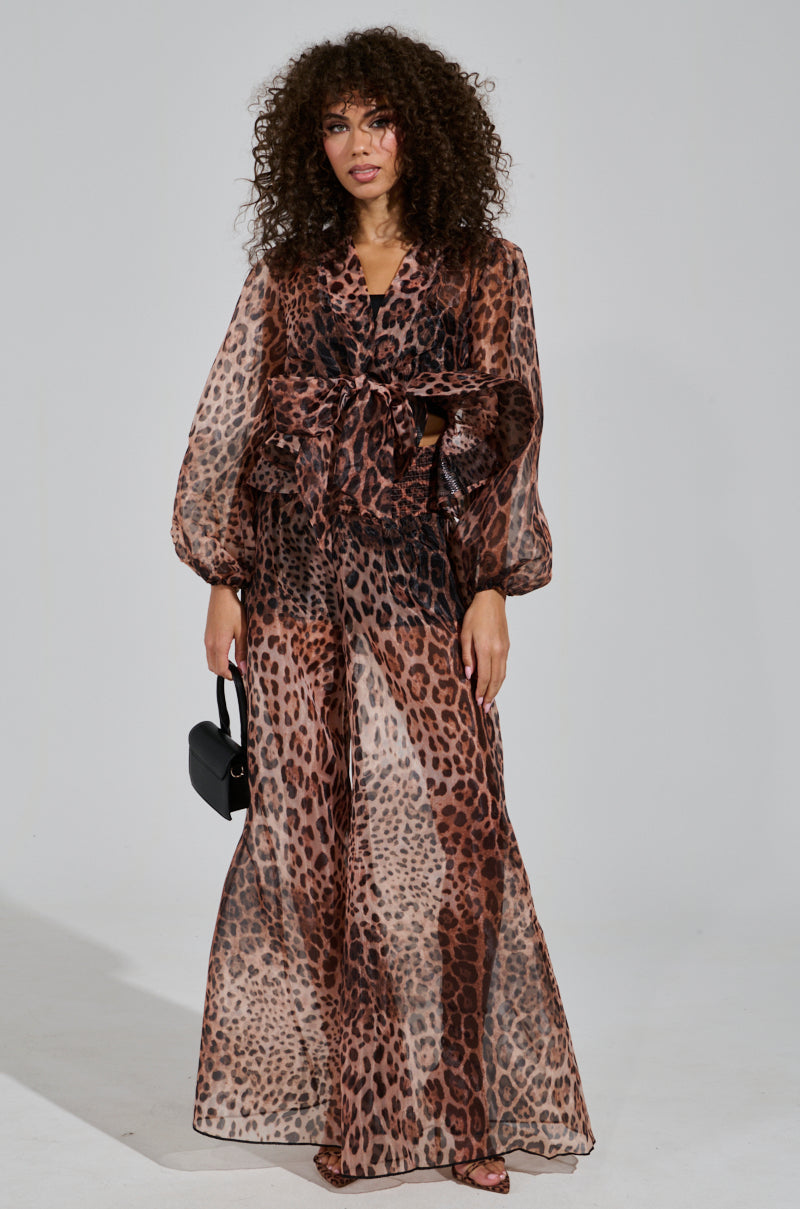 CHEETAH GIRL PALAZZO PANT