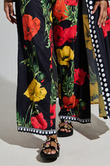 AZALEA WANG LUCIENA BLACK RHINESTONE SANDAL