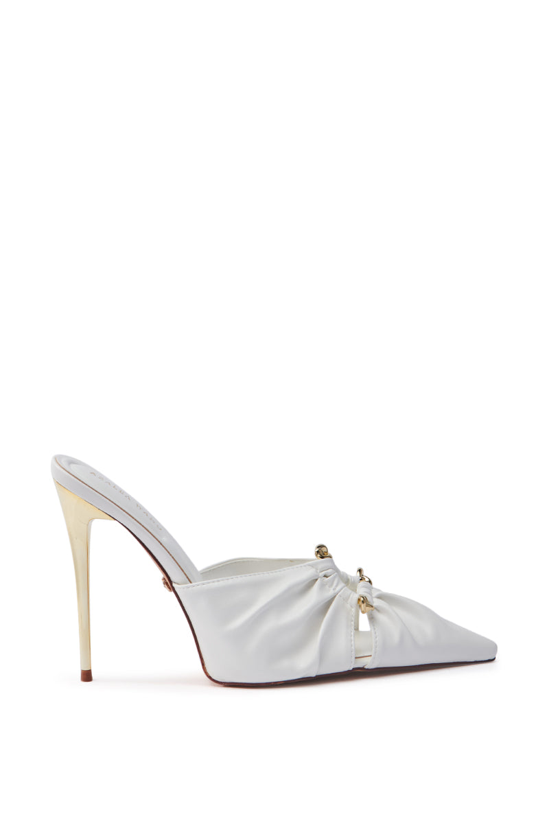 AZALEA WANG LUDVIK WHITE STILETTO PUMP