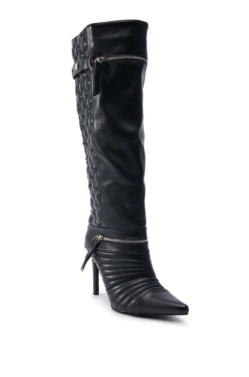 AZALEA WANG LYRICAL BLACK STILETTO BOOT