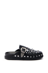 AZALEA WANG MAULDIN HARDWARE EMBELLISHED CLOG IN BLACK