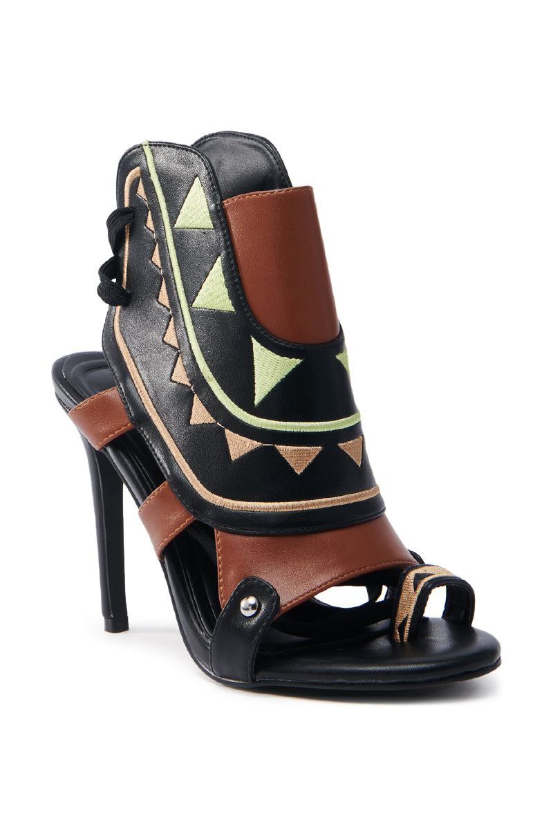 AZALEA WANG MERAKI BLACK AND BONE SANDAL