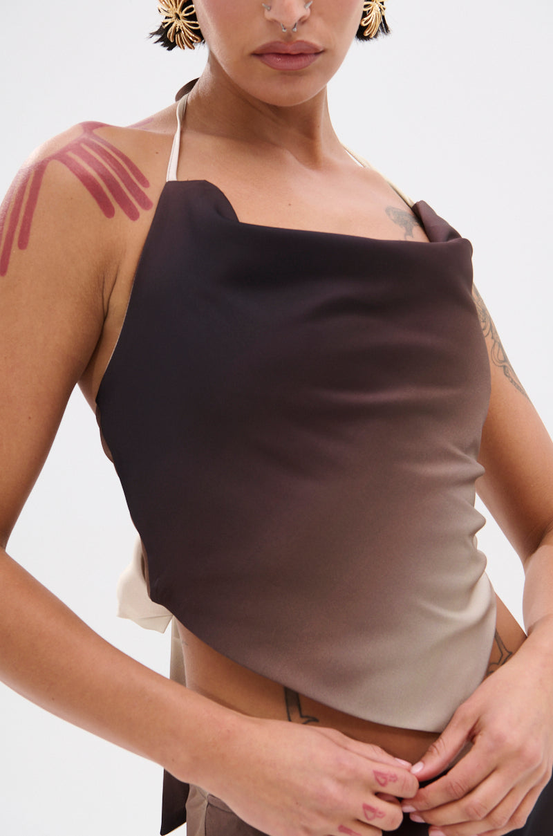 OUT FOR THE NIGHT HALTER TOP