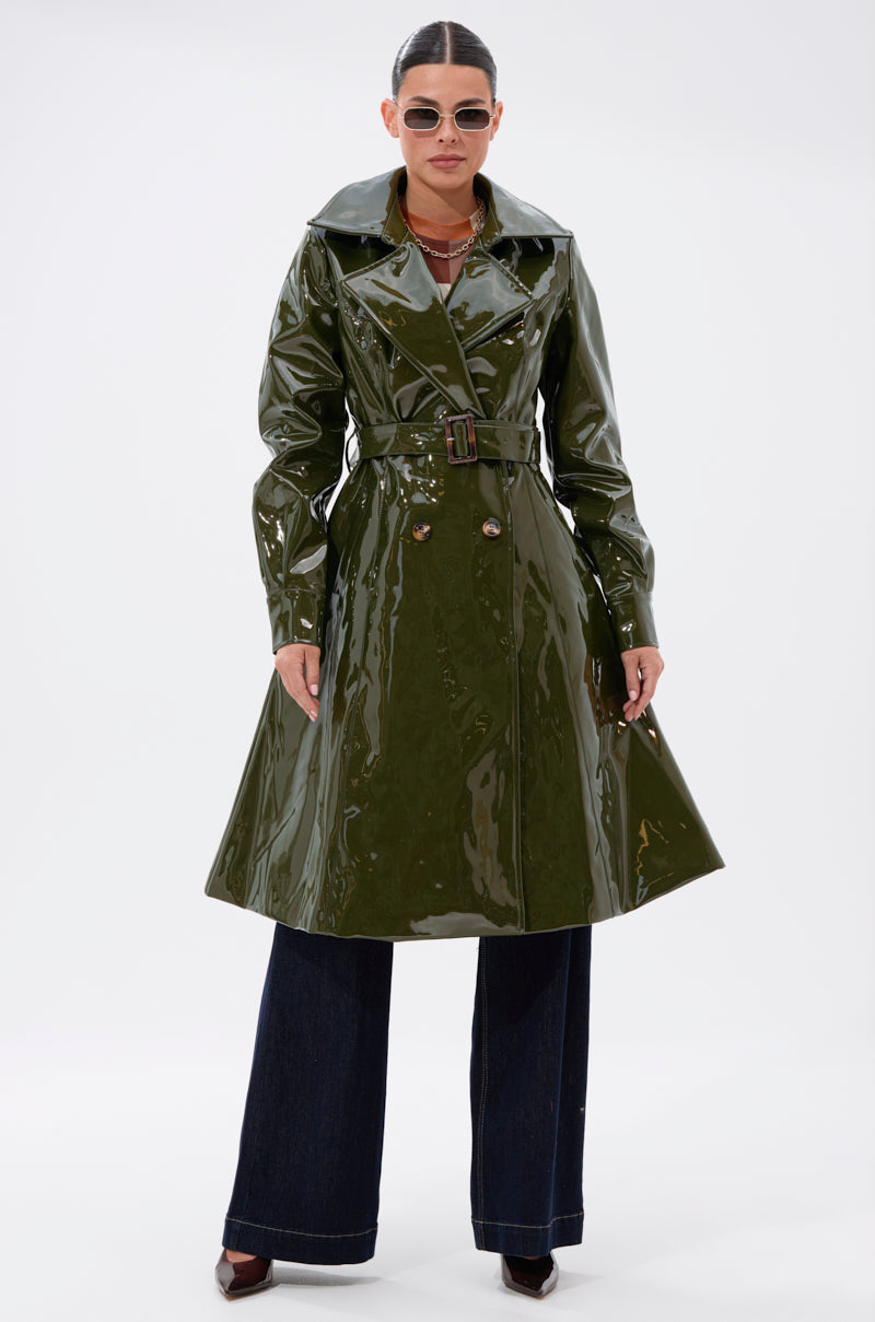 MITICA PATENT TRENCH IN OLIVE