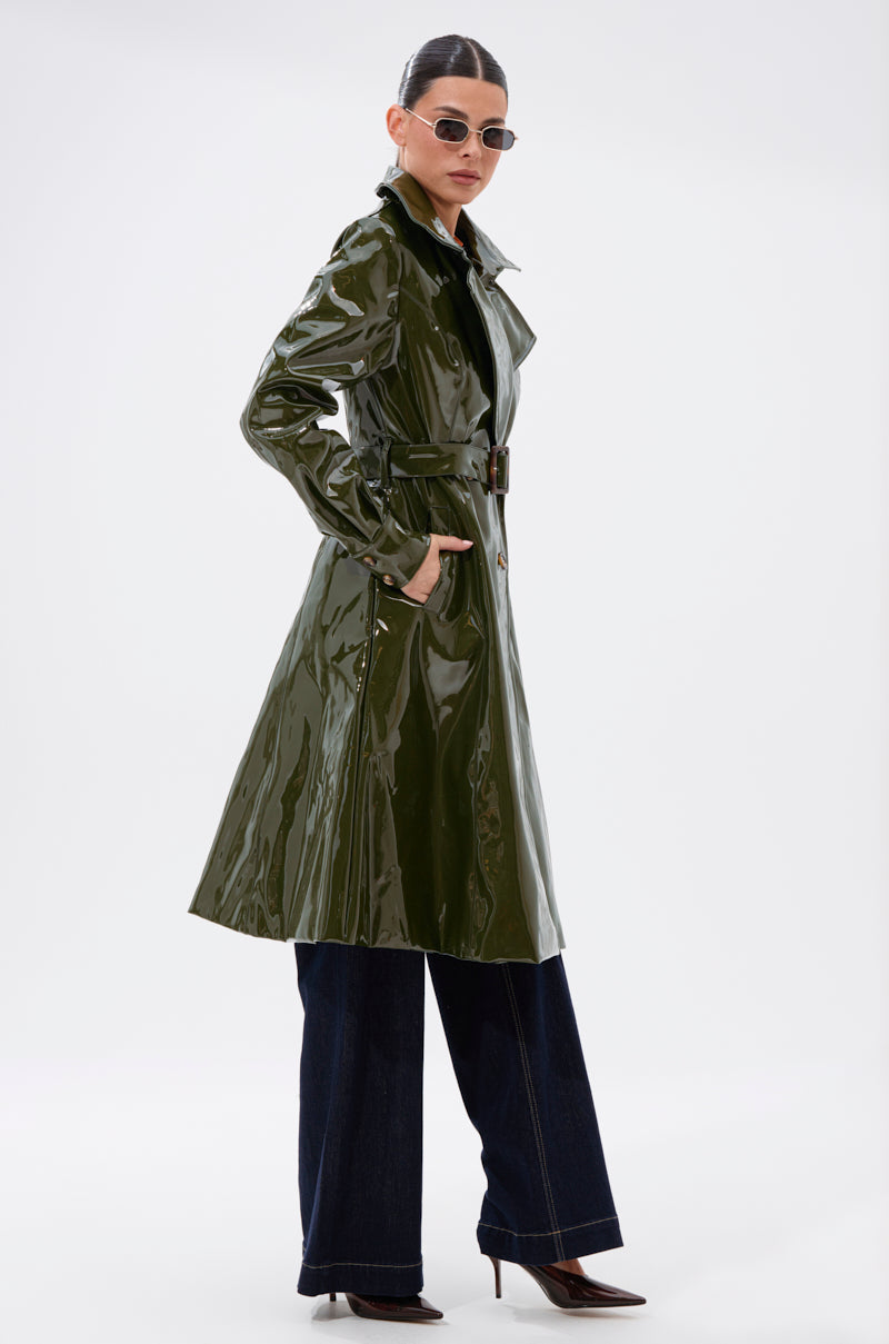 MITICA PATENT TRENCH IN OLIVE