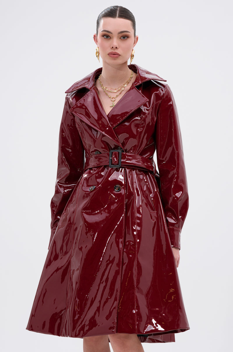 MITICA PATENT TRENCH COAT