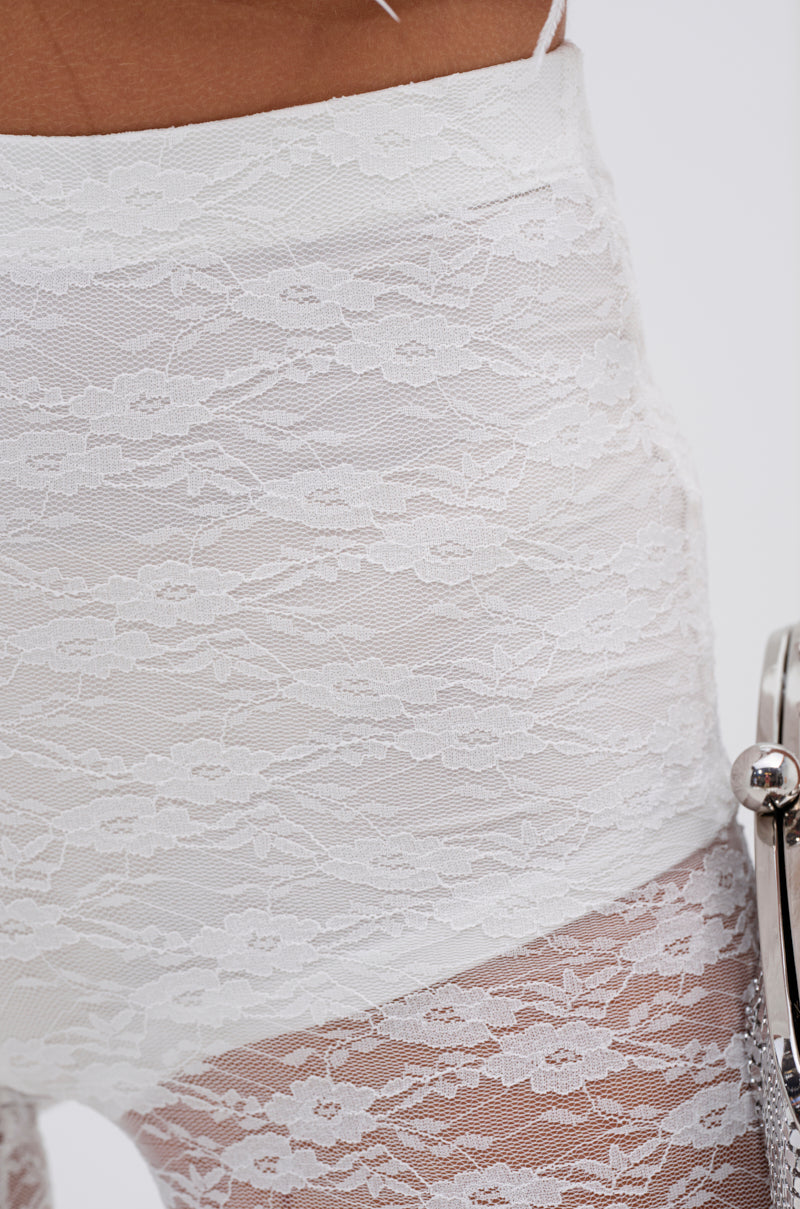 HOT STUFF LACE FLARE LEGGING