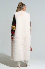 DOWN TIME FAUX FUR VEST