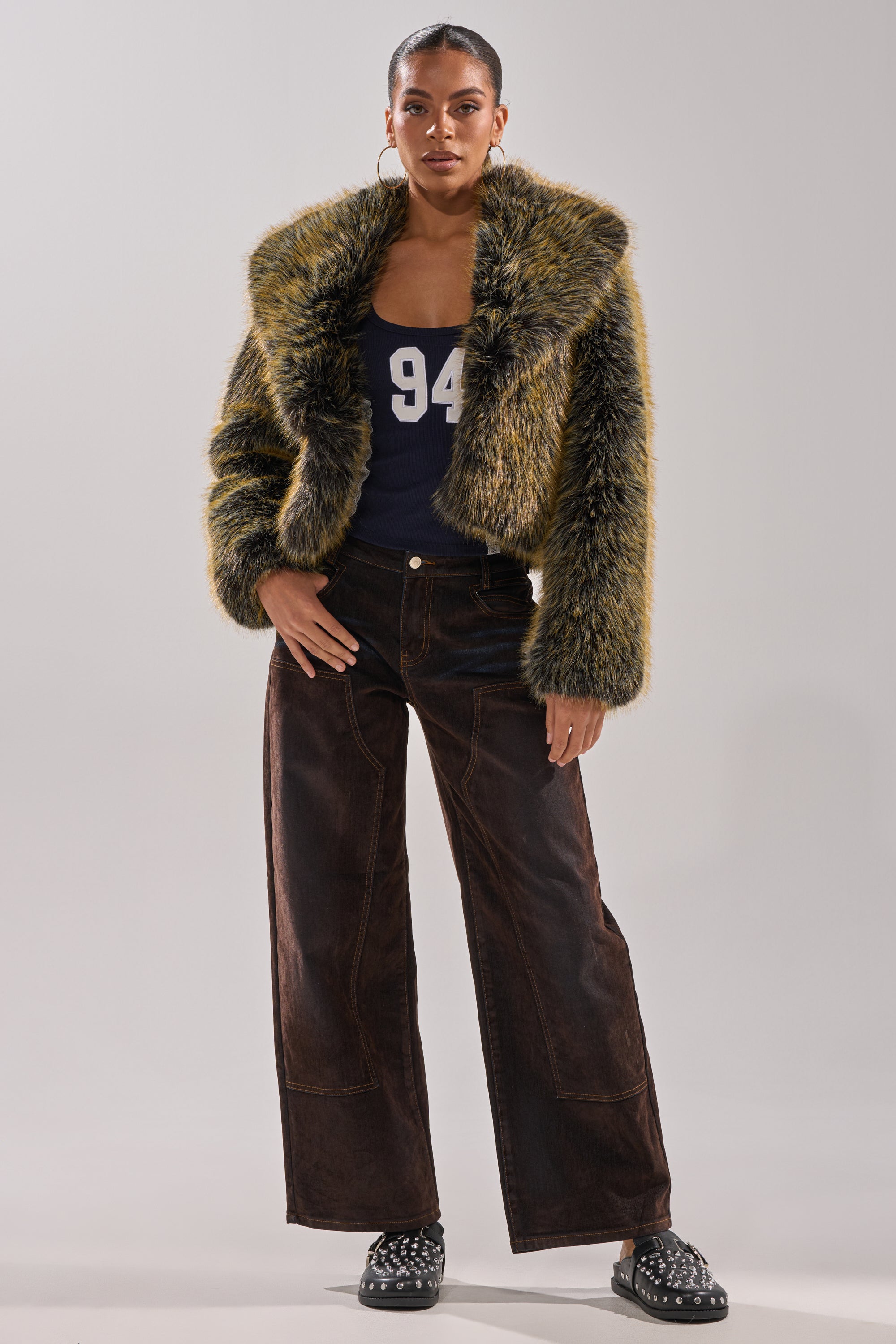 LIMONCELLO FAUX FUR COAT