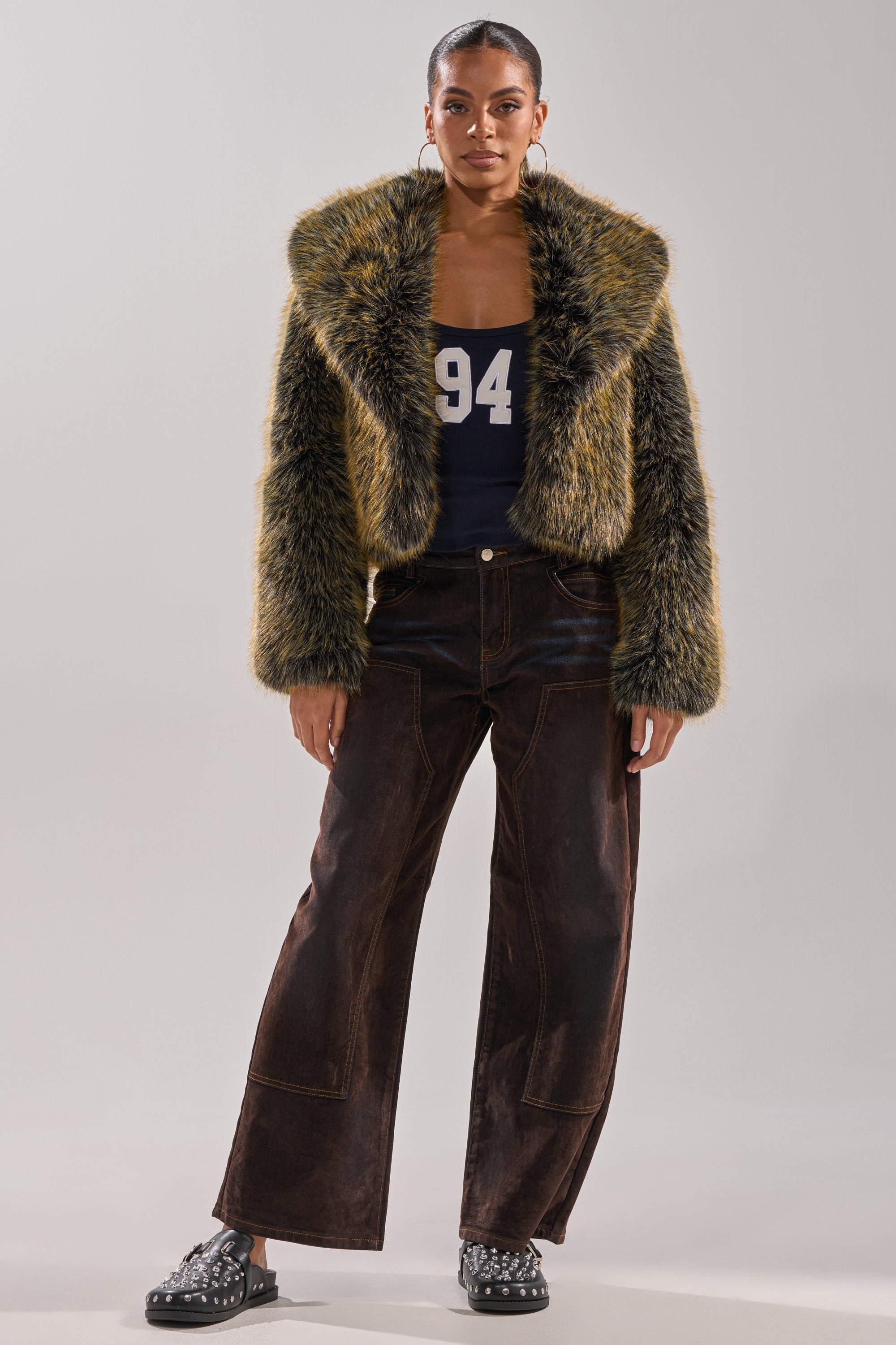 LIMONCELLO FAUX FUR COAT