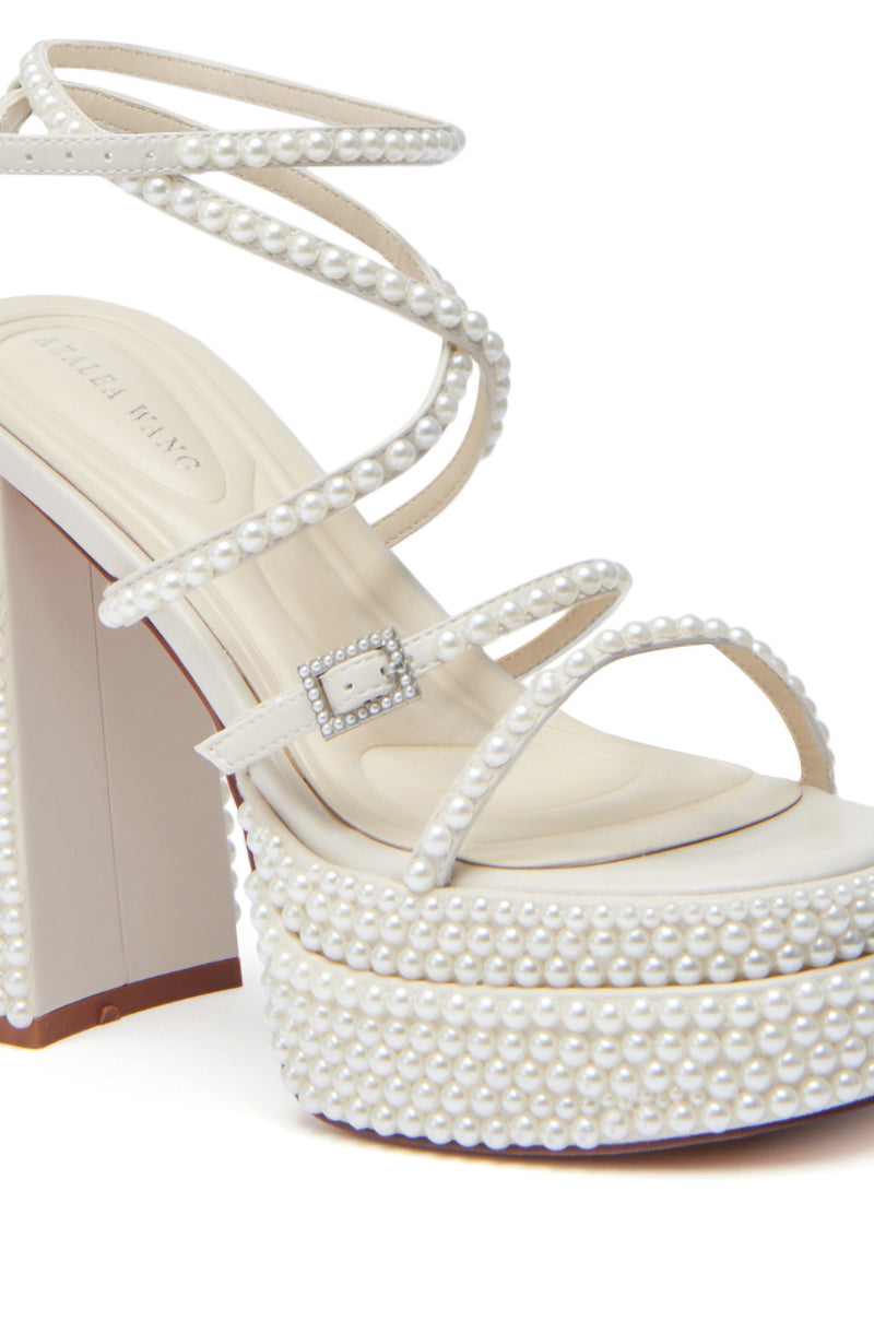 AZALEA WANG NIYA IVORY PEARL SANDAL