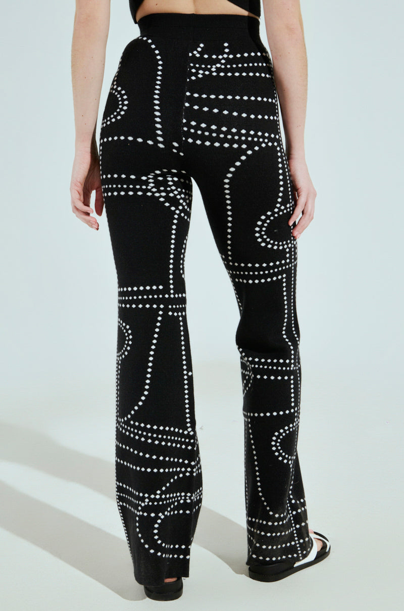 DOTTED MINI FLARE PANT