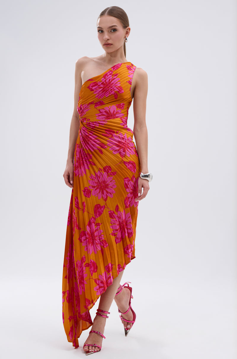 RADIANT ENERGY PRINTED MIDI DRESS