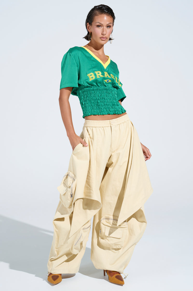 DO THE MOST TIE FRONT PANT