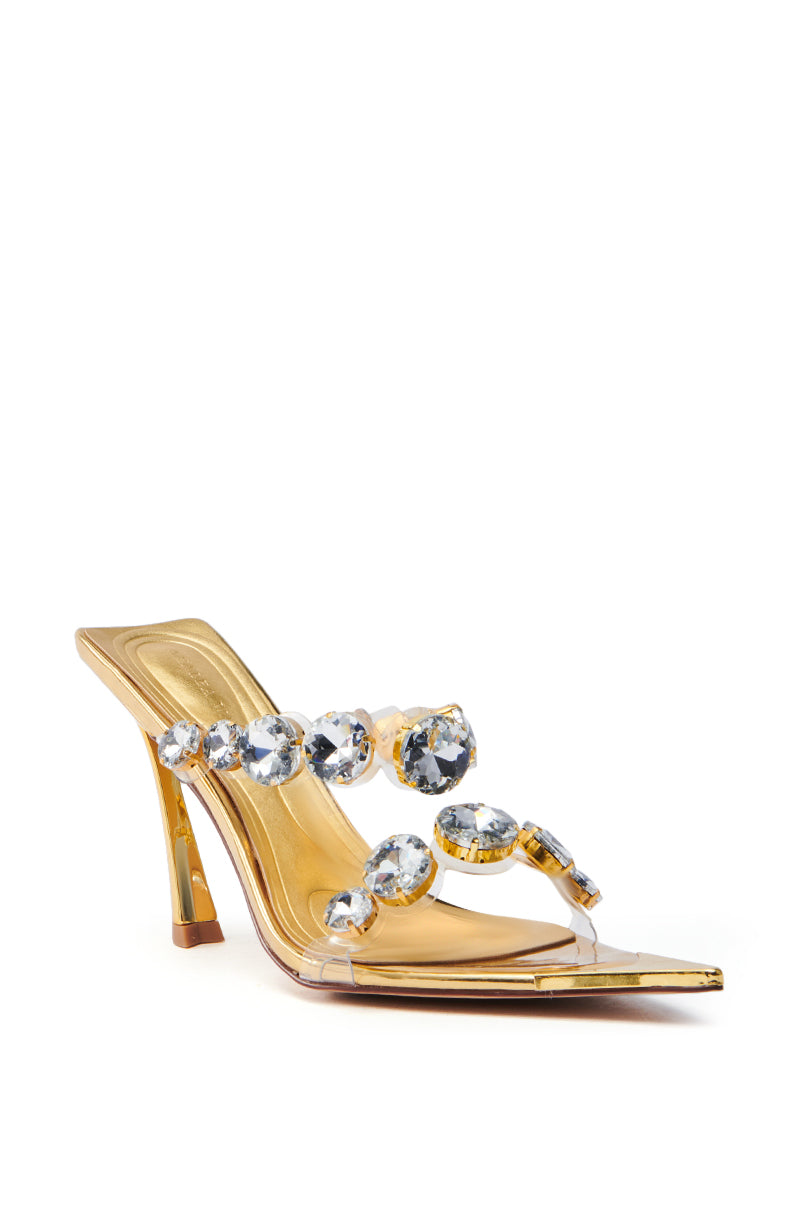 AZALEA WANG PAOLINA GOLD SANDAL