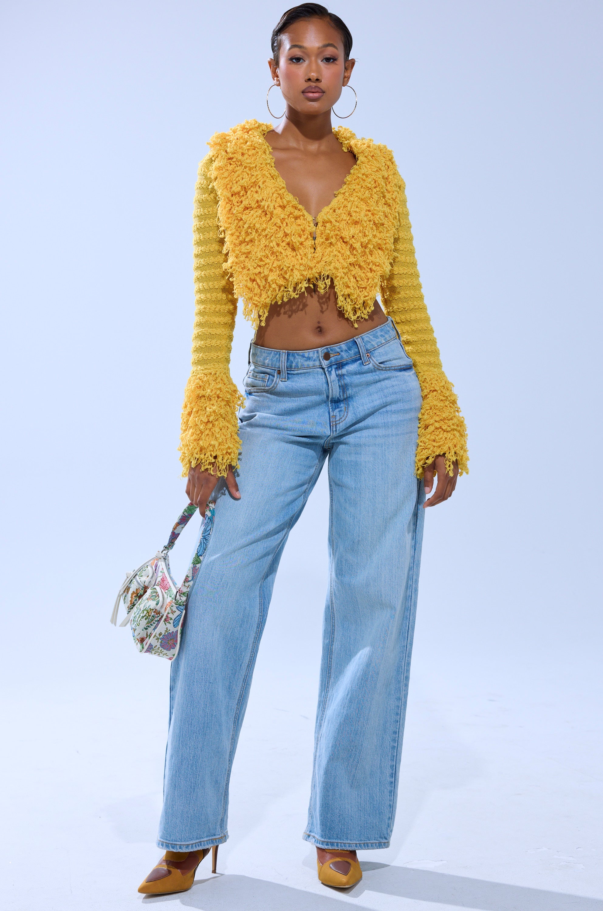 SUNSHINE QUEEN FRINGE SWEATER