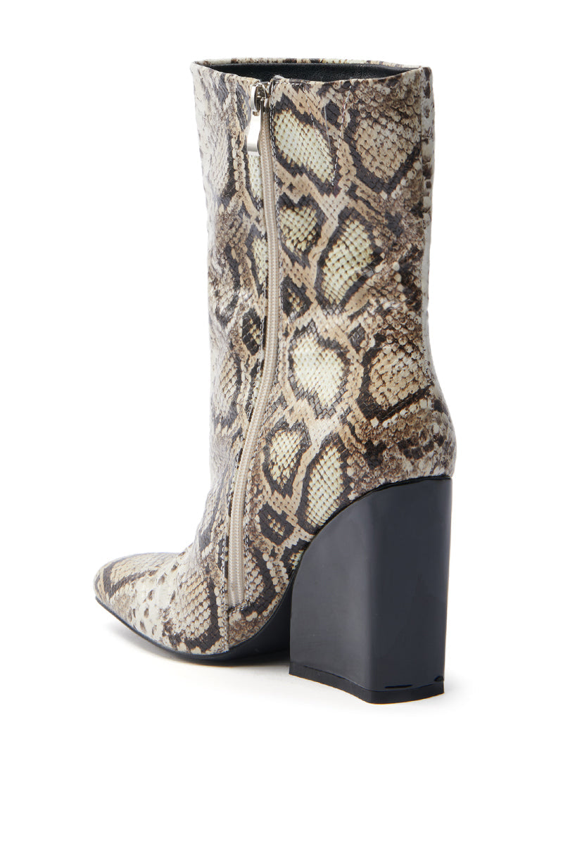 AZALEA WANG RANSOM BLACK MULTI SNAKE BOOTIE