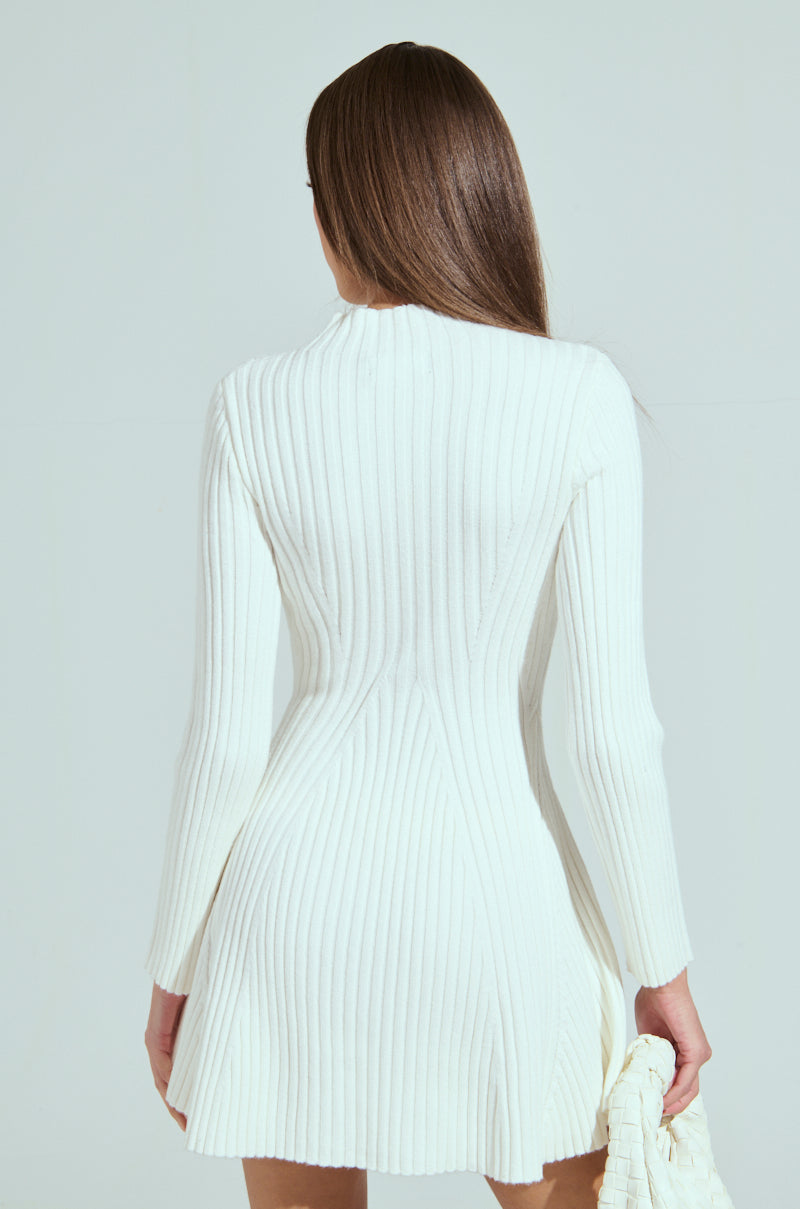 SLEEK AND CHIC KNIT MINI DRESS