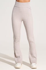DREAM GIRL FLARE KNIT PANT IN GREY