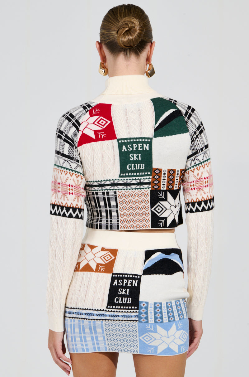 SKI CLUB CROPPED SWEATER