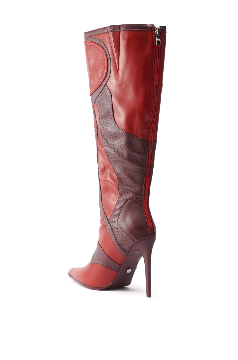 AZALEA WANG RODRIGO RED BOOT STILETTO