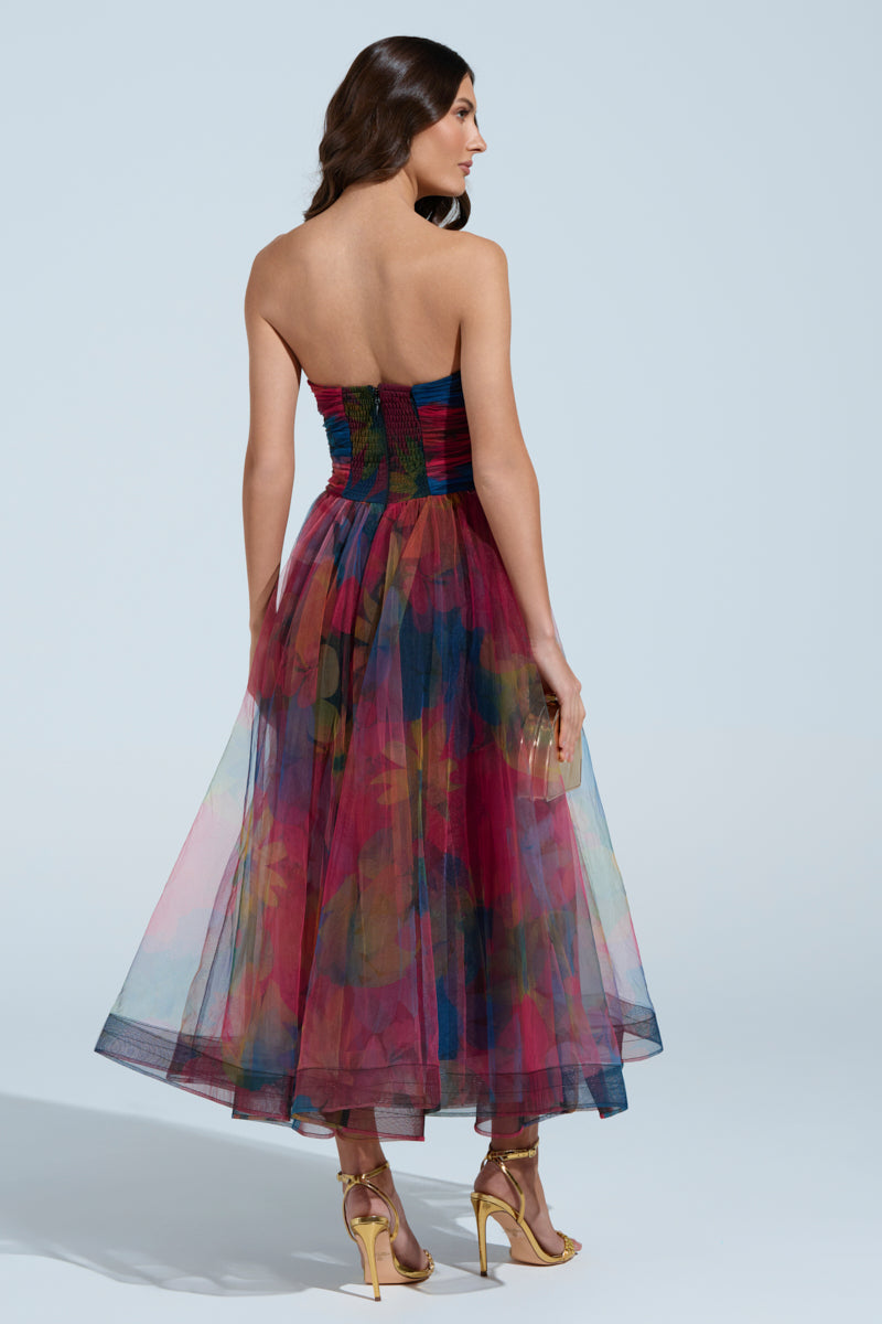 MEGAN STRAPLESS MAXI DRESS