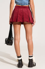 RUN AFTER YOU CORDUROY MINI SKIRT