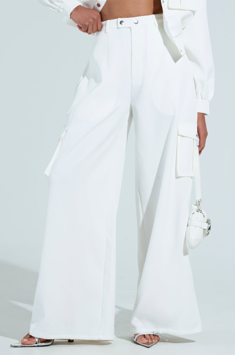 BUTTERCUP CARGO TROUSER IN WHITE