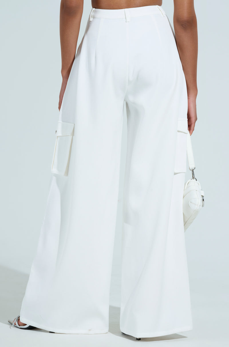 BUTTERCUP CARGO TROUSER IN WHITE