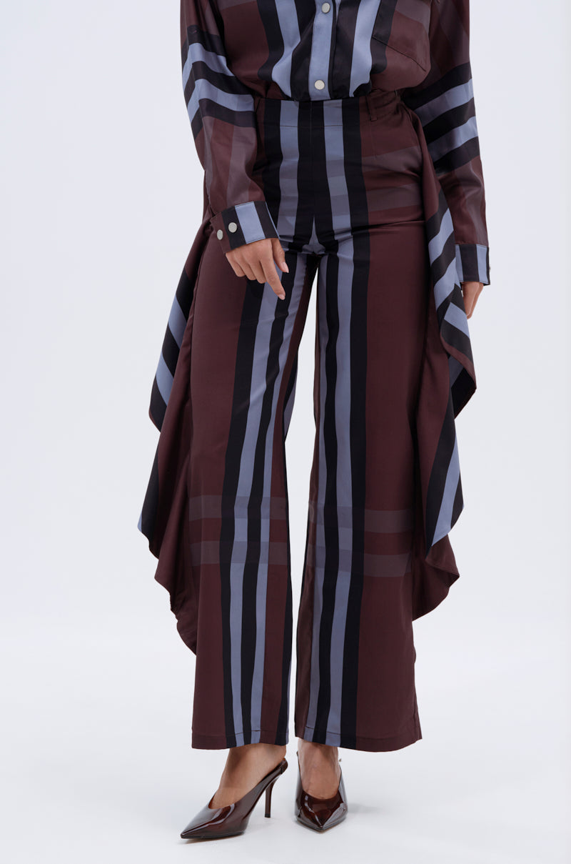 LUXURY LIFE PLAID PALAZZO PANT