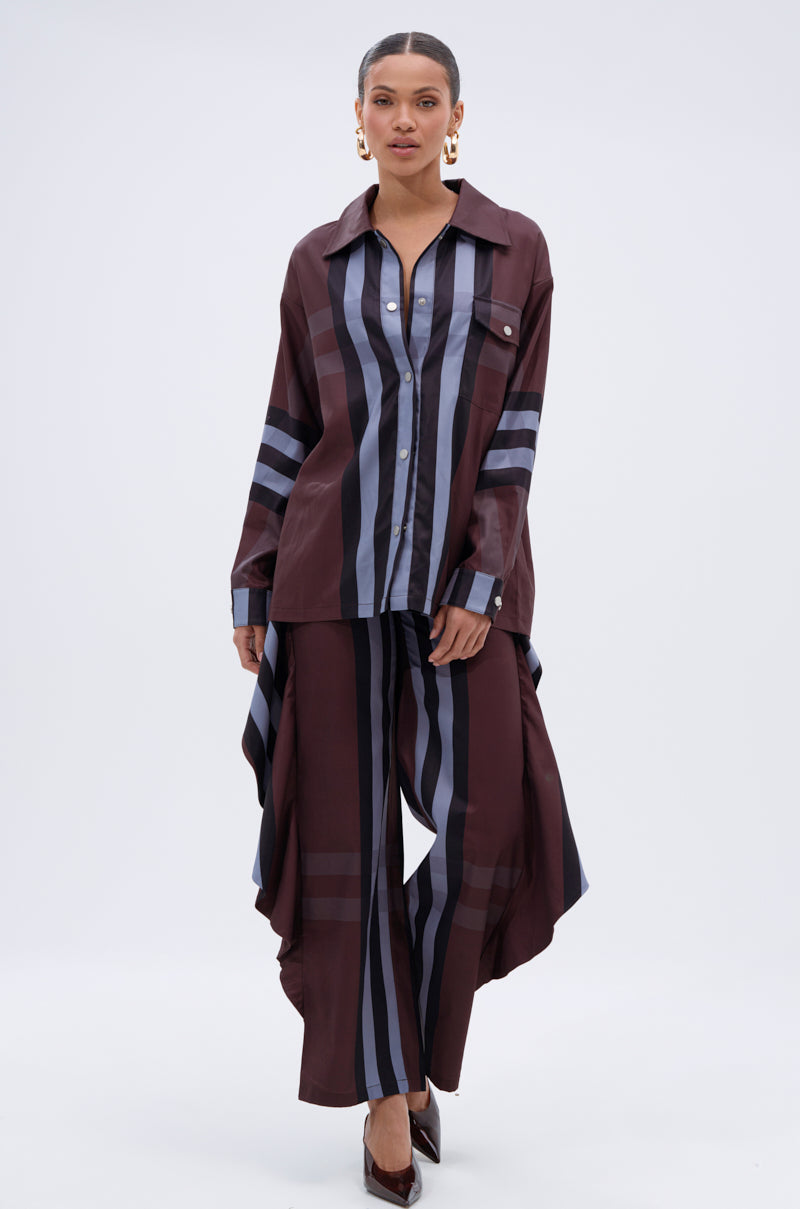 LUXURY LIFE PLAID PALAZZO PANT