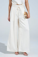 BLAKE SATIN WIDE LEG PANT