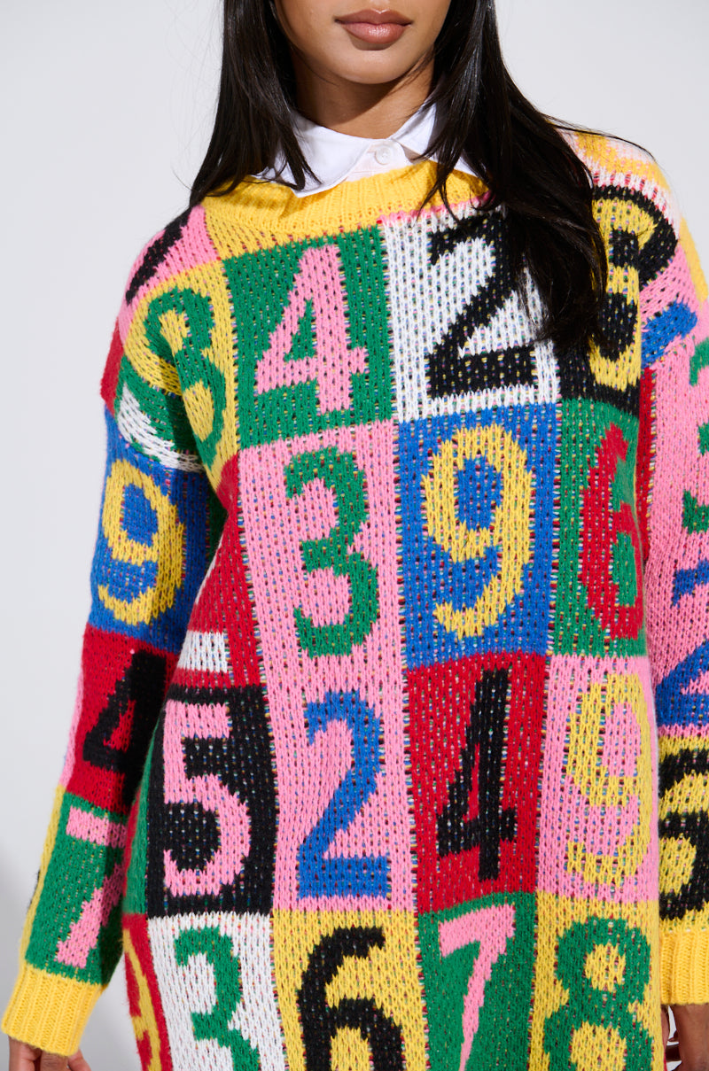 QUICK ONE TWO THREE SWEATER DRESS