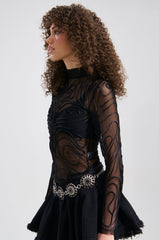 BODY LINES TRIM DETAILED MESH TOP