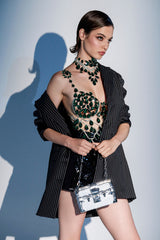 LUCKY ME RHINESTONE BLOUSE