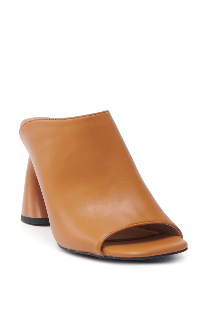 AZALEA WANG TAN SLIP ON MULE SANDAL