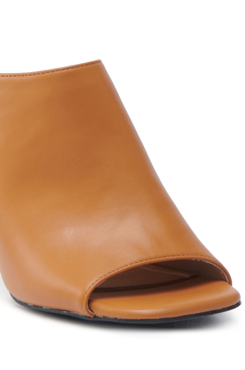 AZALEA WANG TAN SLIP ON MULE SANDAL