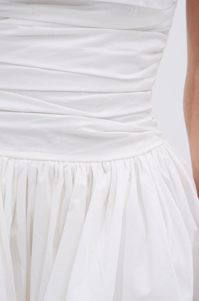 THIS AND THAT POPLIN HIGH LOW DRESS