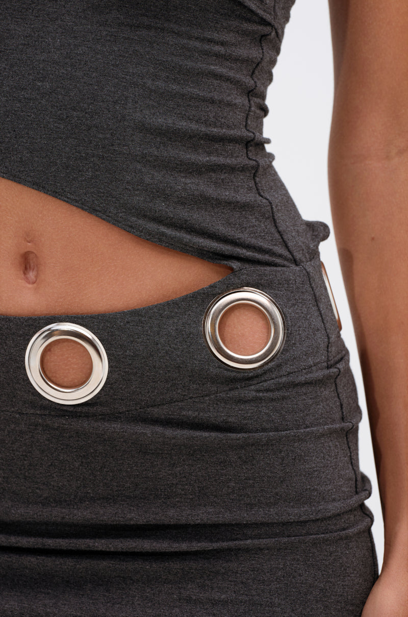 ONE OF A KIND CUTOUT MINI DRESS