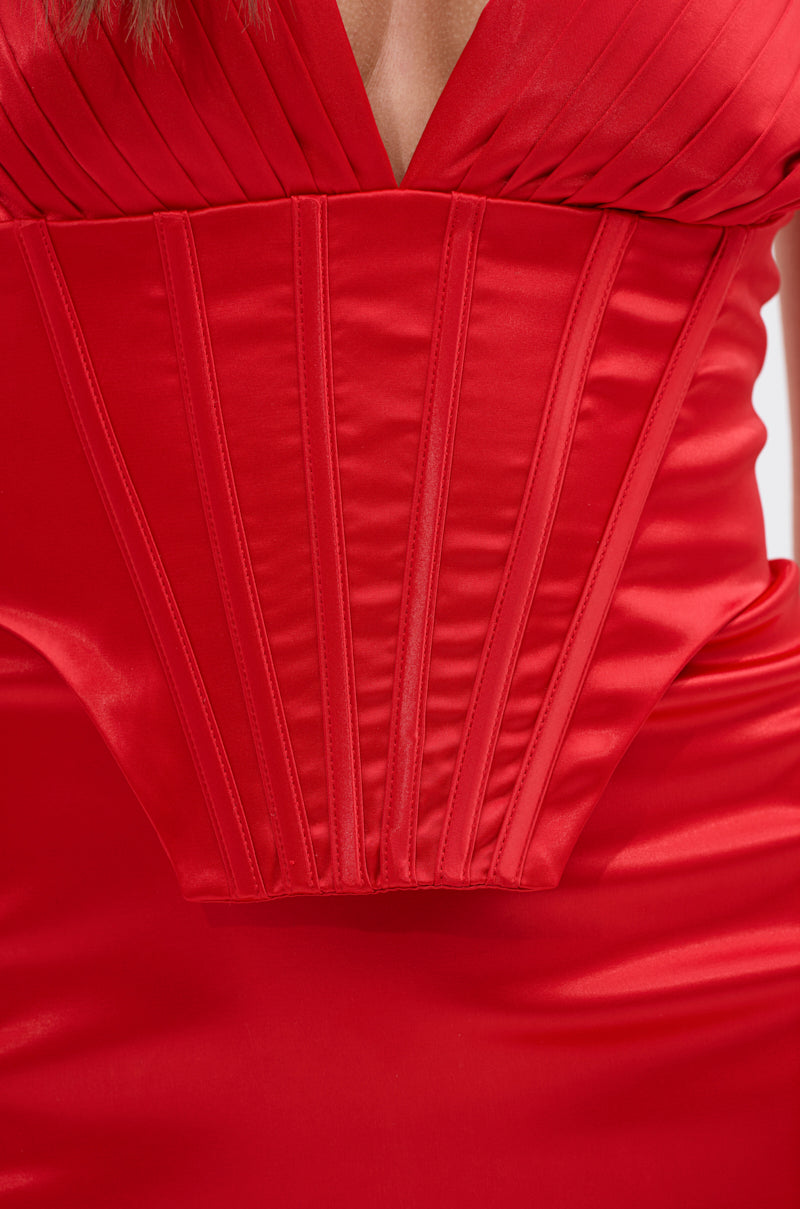 ALL ABOUT ME SATIN MAXI DRESS